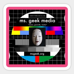 Ms. Geek Media logo Sticker